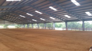 View through GaleShield CableMount Screens on All-Steel arena