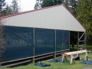 Arena End Wall with GaleShield Stationary Screens