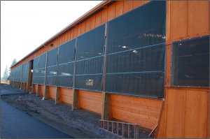 GaleShield Slide-Up Screen Kits installed on Snohomish, WA arena